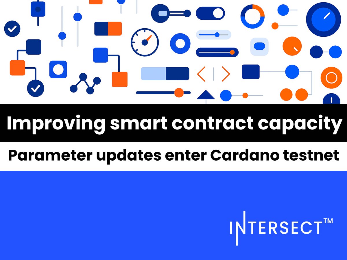 IntersectMBO's tweet image. Fine-tuning Cardano’s smart contract capacity. Parameter updates that increase Plutus execution memory and update the cost model are now entering testnet.
Read all about it - bit.ly/InterParcs