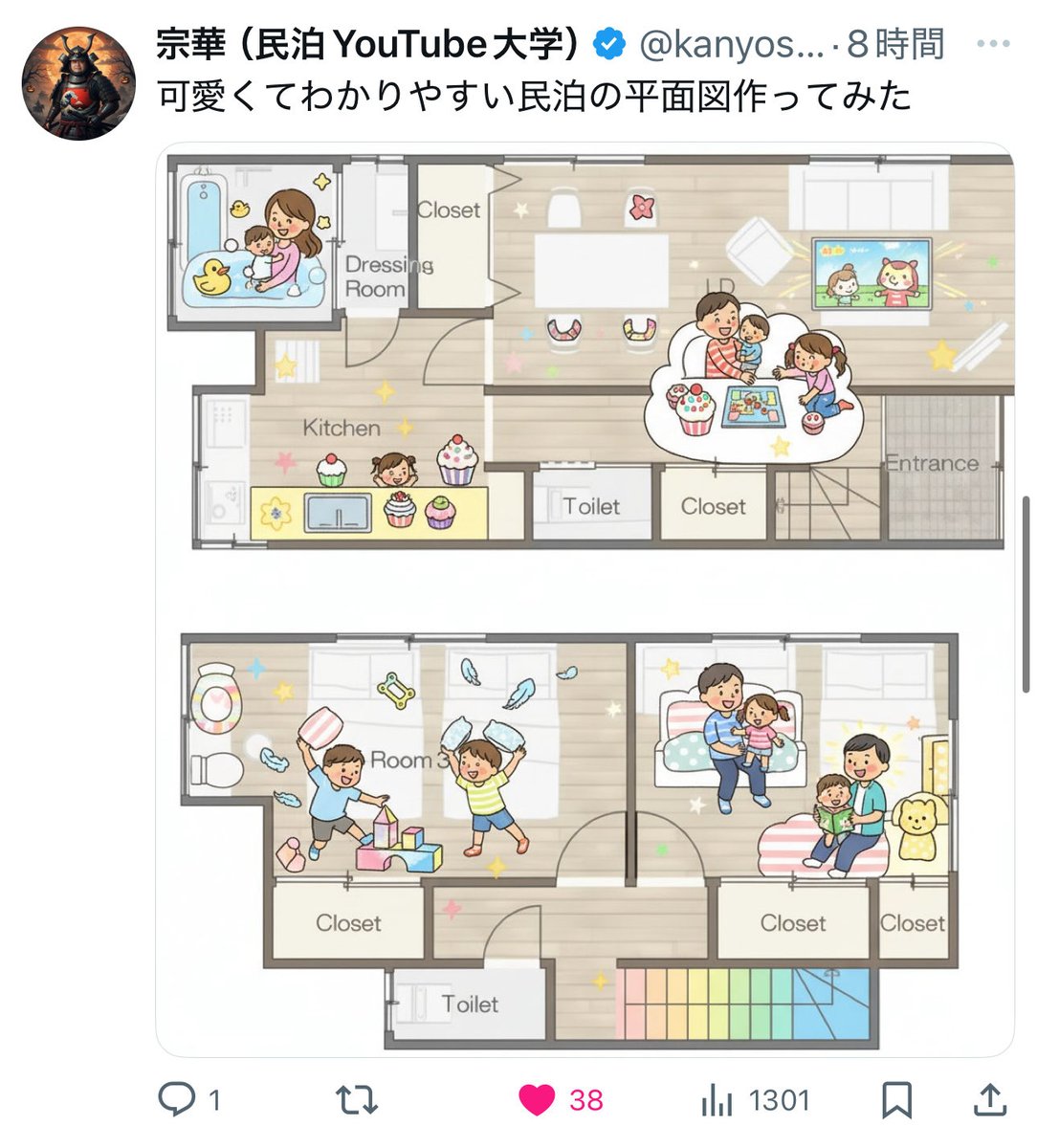 kanyoshin's tweet photo. 🚨超緊急開催！民泊大感謝祭！！🚨
🎁特別プレゼント企画！！！🎁

民泊で使える超優秀な無料AIツールをご紹介します。スマホでも簡単操作可能📱

応募条件：
①「真の民泊オジ」選手権で私へ投票
（リポスト先のアンケートで宗華を回答）
② この投稿をリポスト＆いいね
③DMで投票スクショを私に送信
④私をフォロー

ハッキリ言います、貰わないと損です。
有料のchatGPTよりも遥かに優秀です。
このツールなら誰でも手軽にAIで凄いこと出来ます。

効果：

・好きなデザインの間取り図を10秒で作れる。
・民泊写真のステージングが無限にできる。
　（10秒〜20秒）
・まだ届いてない家具を置いて先にリスティング作成とオープンができる。
・シーツ、枕や布団カバーのシワを伸ばせる。
・簡単お手軽写真編集。
・部屋のお片付けやお化粧。
・内装の壁打ちができる。
・脳内のデザインを可視化できる。

※的確に指示を出す必要はありますが、
難しくはないので色々試してみてください！
※「真の民泊オジ選手権」主催者であり、オーナーのMANAさんから今回は特別に何でもありなルールでOKと許可を頂いてます。
※というかそもそも遊びだし、負ける羽田さんを含めて全員がwin-winでハッピーだろ笑
※主催のMANAさんには感謝したい！

#民泊オジ選手権 #プレゼント #民泊大感謝祭　#やってやるよ #富澤大地 #民泊ブレイキングダウン