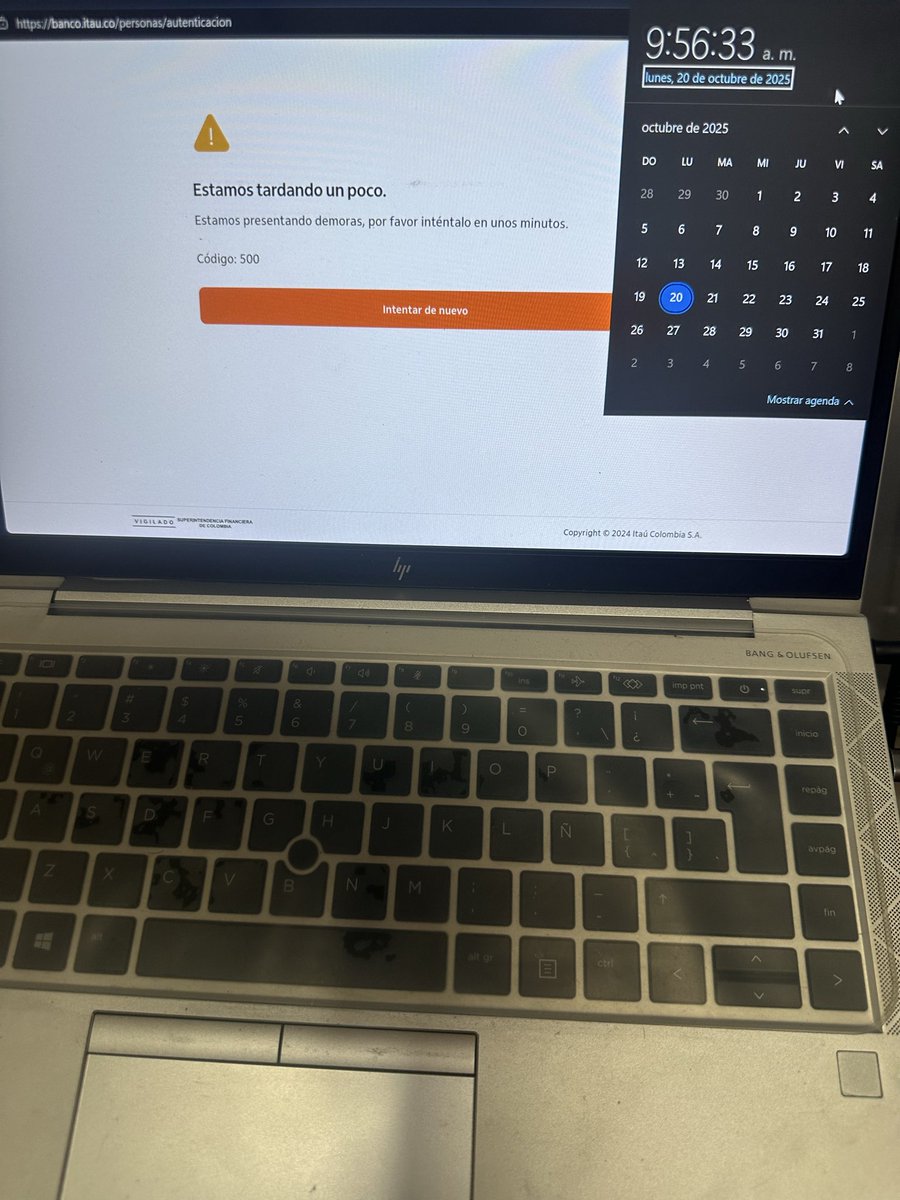 LineWar17's tweet image. Que está pasando #itau #itaucolombia @itaucol @itau dicen que las actualizaciones son el 19 y 26 pero hoy 20/10/2025 están dando fallos en todos los aplicativos app y web hasta cuando estos fallos repentinos
