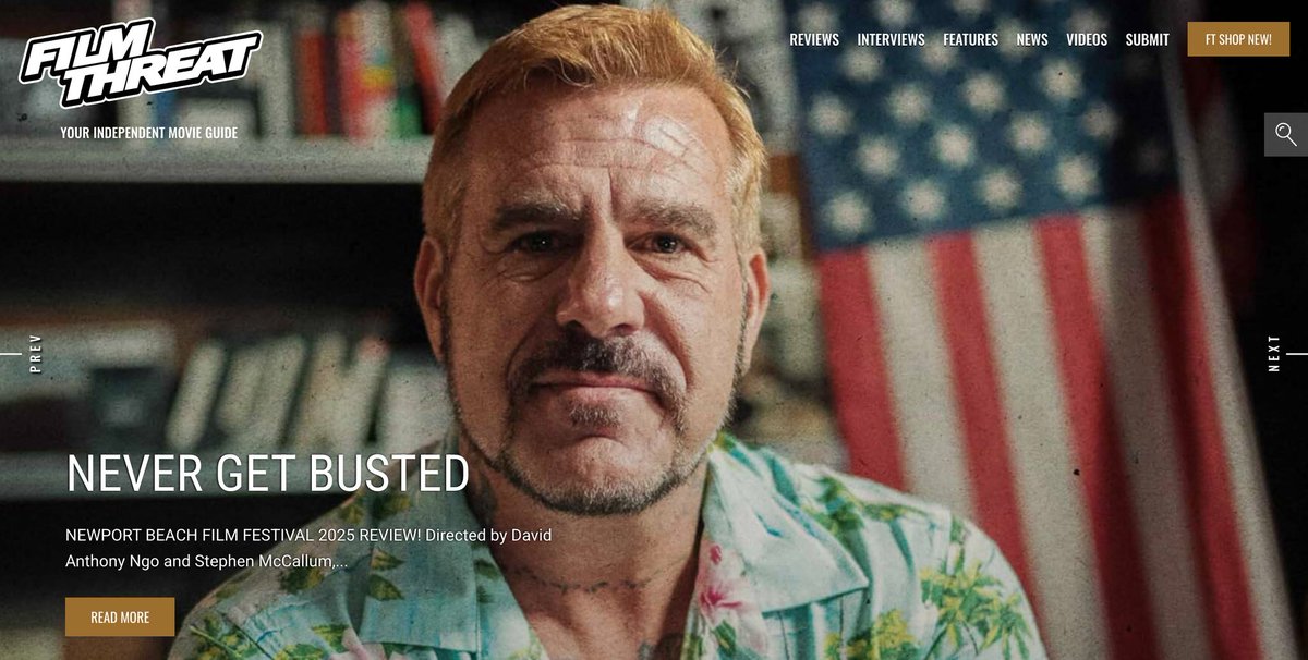 FilmThreat's tweet photo. “When Cooper became involved in cop reality shows, he realized the true impact of what he was doing.” Alan Ng reviews the @nbff documentary Never Get Busted.
https://t.co/TiHTakskec #NBFF #FilmThreatNBFF #NBFF2025 https://t.co/n8rXelWbKg