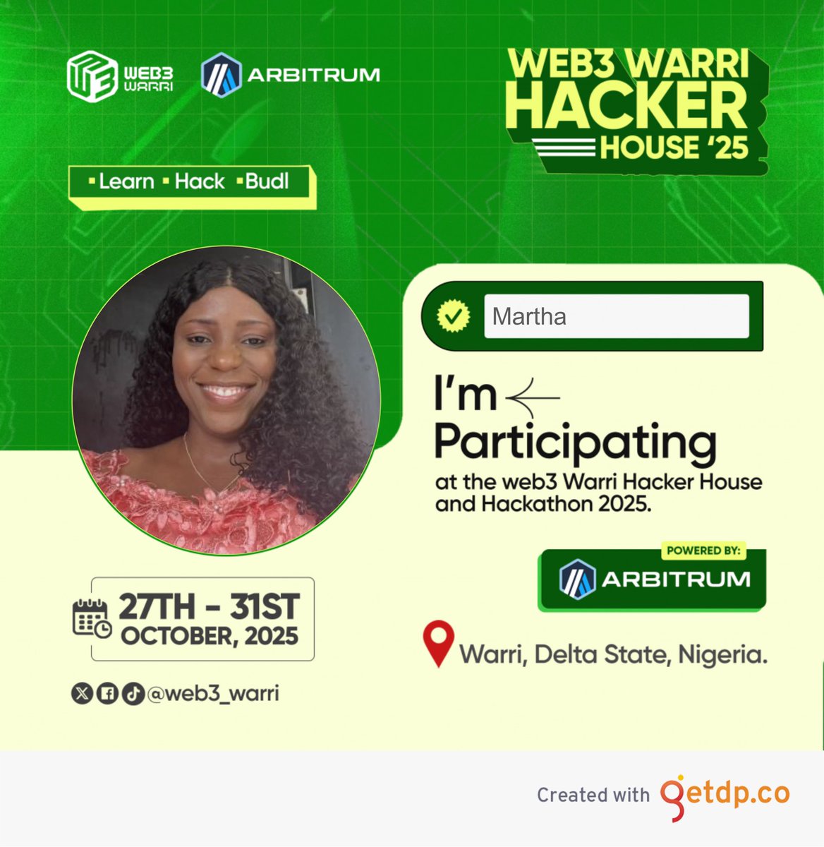 FreebornMartha's tweet image. I can’t wait
@web3_warri @arbitrum