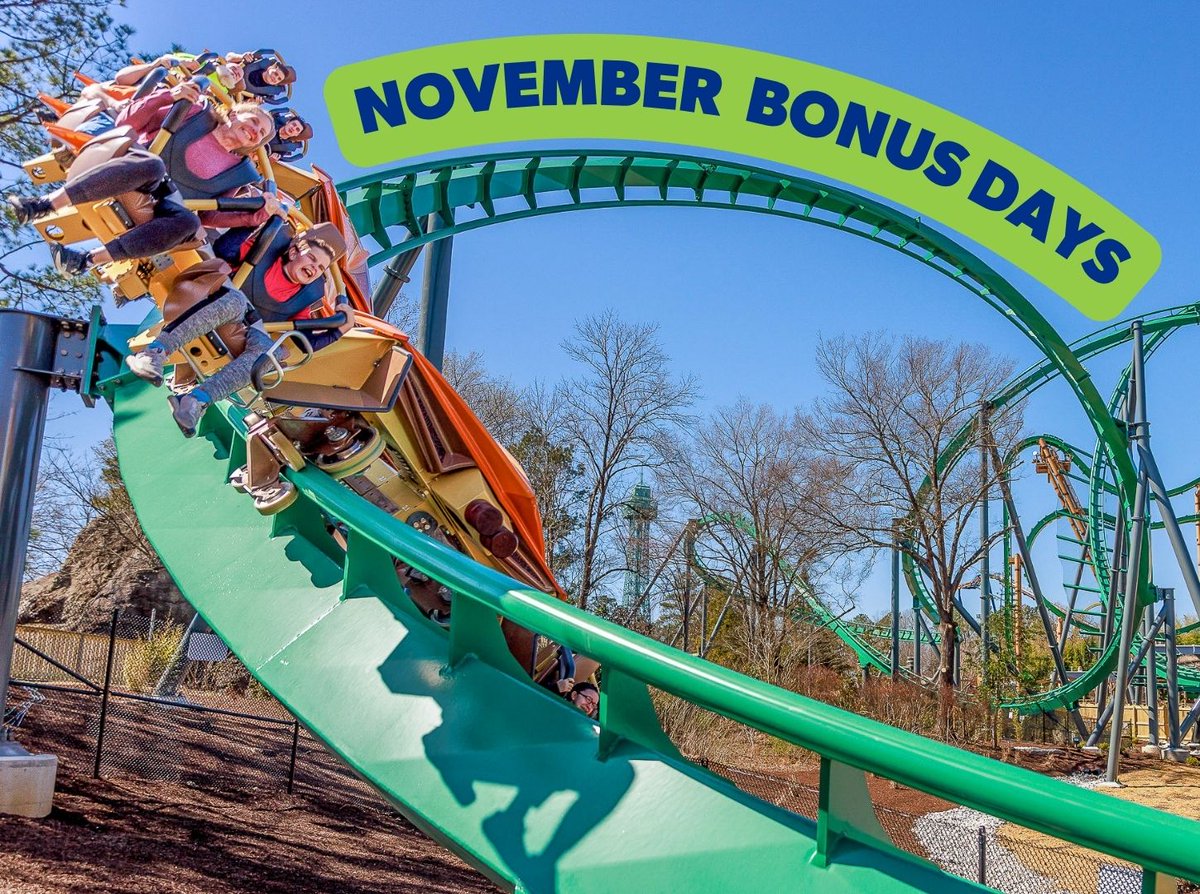 KingsDominionVA's tweet image. Pretty soon, we&apos;ll be rollin&apos; into November Bonus Days! Kings Dominion will be open on November weekends for extended 2025 fun! Check our latest operating calendar: bit.ly/48thezQ

*Attraction availability may vary and is subject to change without notice.