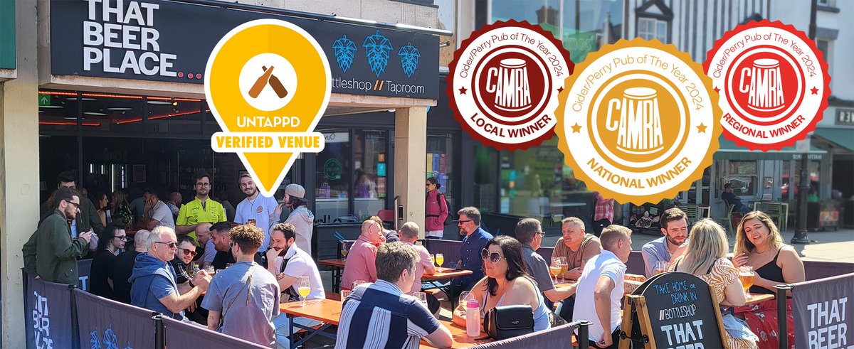 Come and join the celebration at 8pm tonight when Linda Harris, the <a href="/CAMRA_Official/">CAMRA</a> Regional Cider Co-ordinator, will present a certificate for being one of the four finalists in the National Cider Pub Of The Year 2025 to last years winner, our very own <a href="/ThatBeerPlaceHQ/">THAT BEER PLACE...</a> .