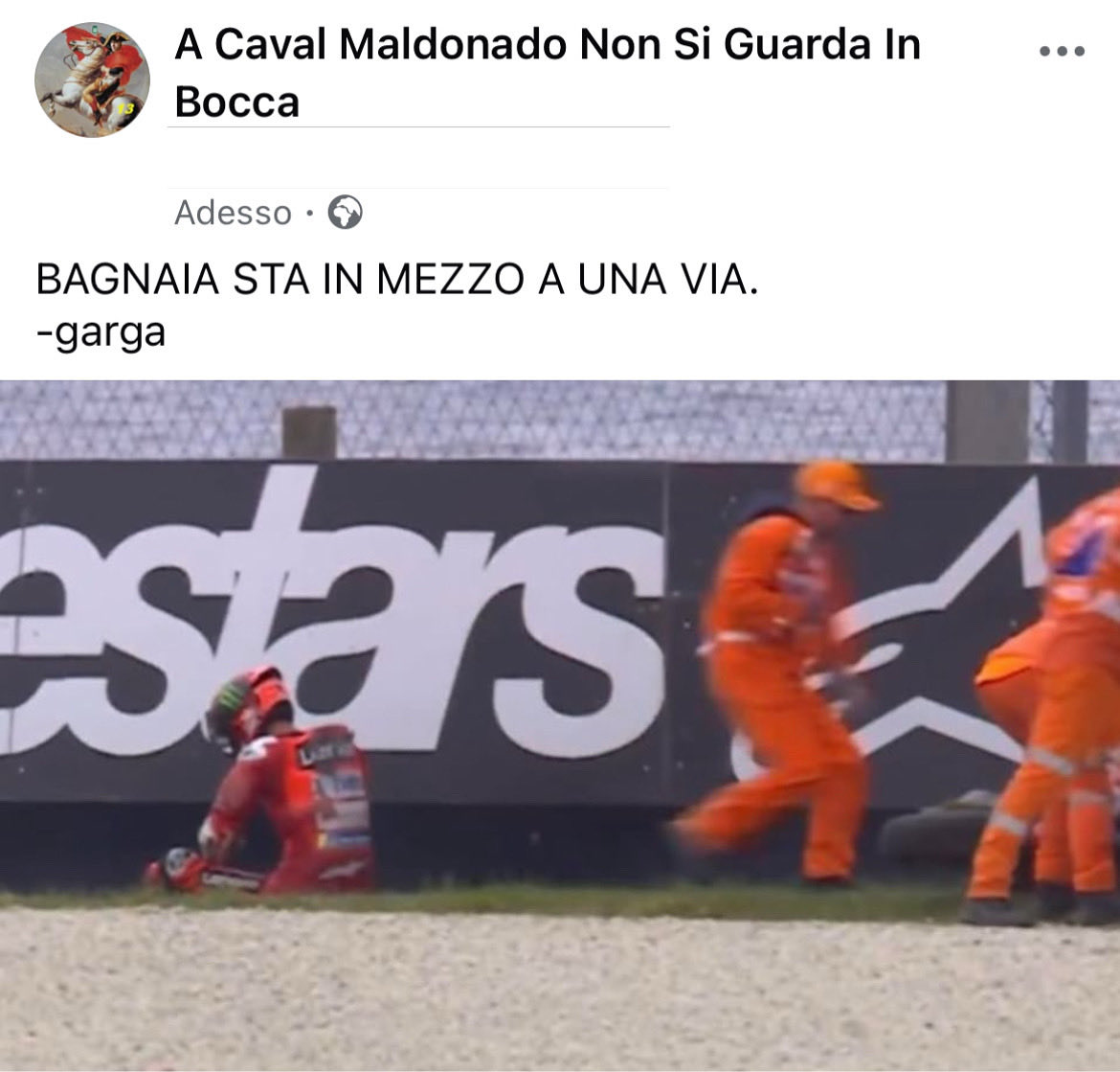 ACavalMaldonado's tweet photo. #francescobagnaia #bagnaia #peccobagnaia #fb63 #ducati #australiangp #phillipisland #stainmezzoaunavia #hebelongstothestreets #racingmemes #acavalmaldonadononsiguardainbocca https://t.co/NrHvB5VpJk