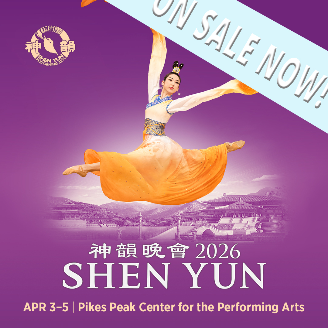 🐉🎭ON SALE NOW! <a href="/ShenYun/">Shen Yun</a>, the breathtaking dance performance celebrating China’s rich cultural heritage, returns to Pikes Peak Center for three shows!

👉Get tickets now at bit.ly/3JeAczQ