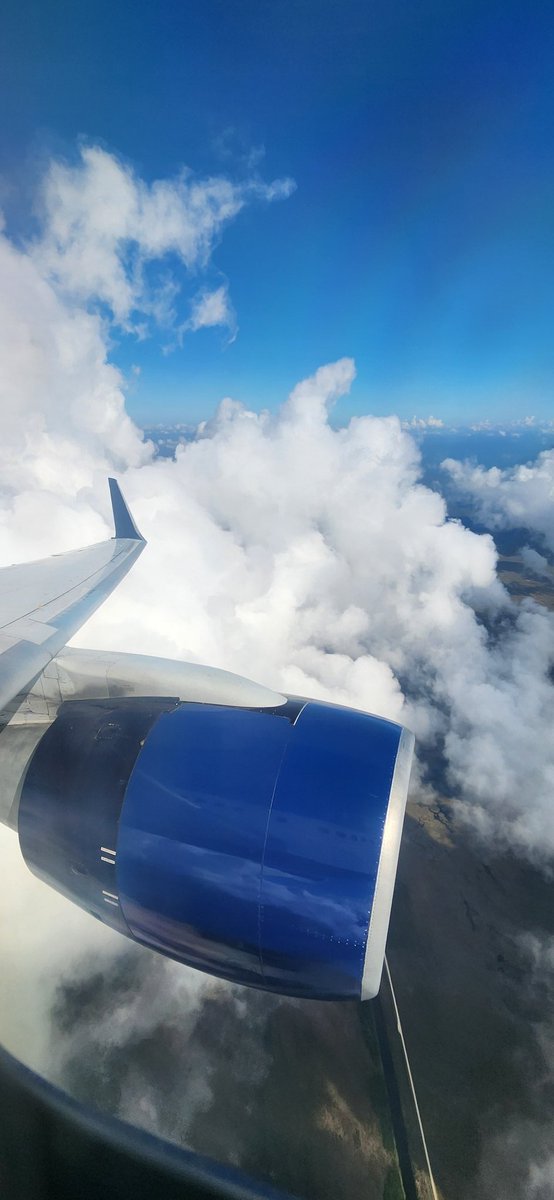 Monday morning travel sucks with crowds at a busy airport but this view makes it worthwhile...