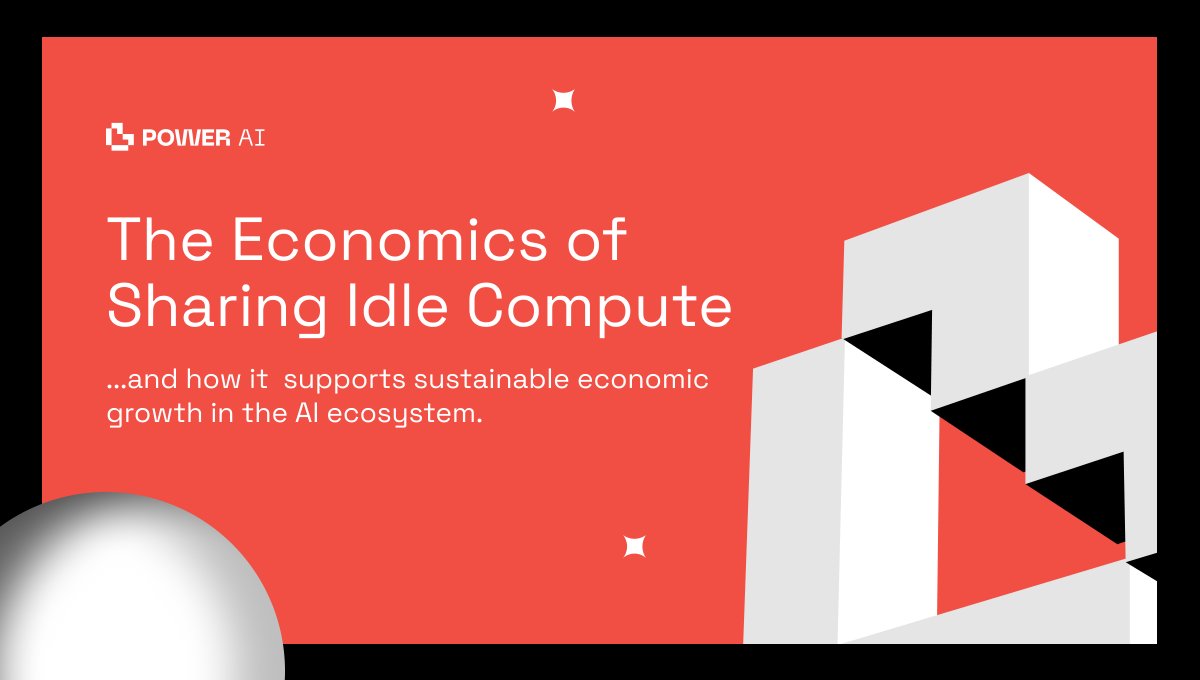 PowerAiGlobal's tweet image. The Economics of Sharing Idle Compute

Decentralized computing is more than a technological novelty; it’s an economic opportunity. Power AI introduces a marketplace where excess GPU power becomes a monetizable asset. 

If you’ve invested in a high‑end graphics card for gaming,…