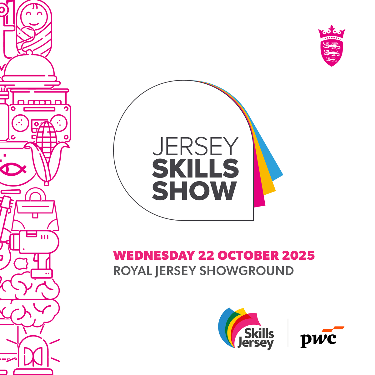 PwC_CI's tweet image. We&apos;re proud to be the lead sponsor of the 2025 Jersey Skills Show! Pop by our stand at number 24 on Wednesday 22 October at the Royal Jersey Showground to explore our early career opportunities.

We look forward to seeing you there!

#growheregofurther #PwCProud