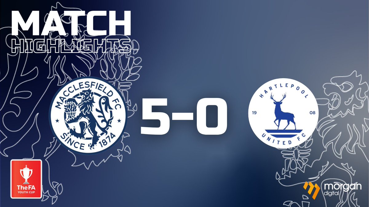 The Young Silkmen were absolutely immense on Friday night as we made it to the First Round of the FA Youth Cup 🔥

Here is the best of the action of how we booked our spot with a 5-0 victory over Hartlepool United 👊

🔗- youtu.be/iDjG1tfjFiU