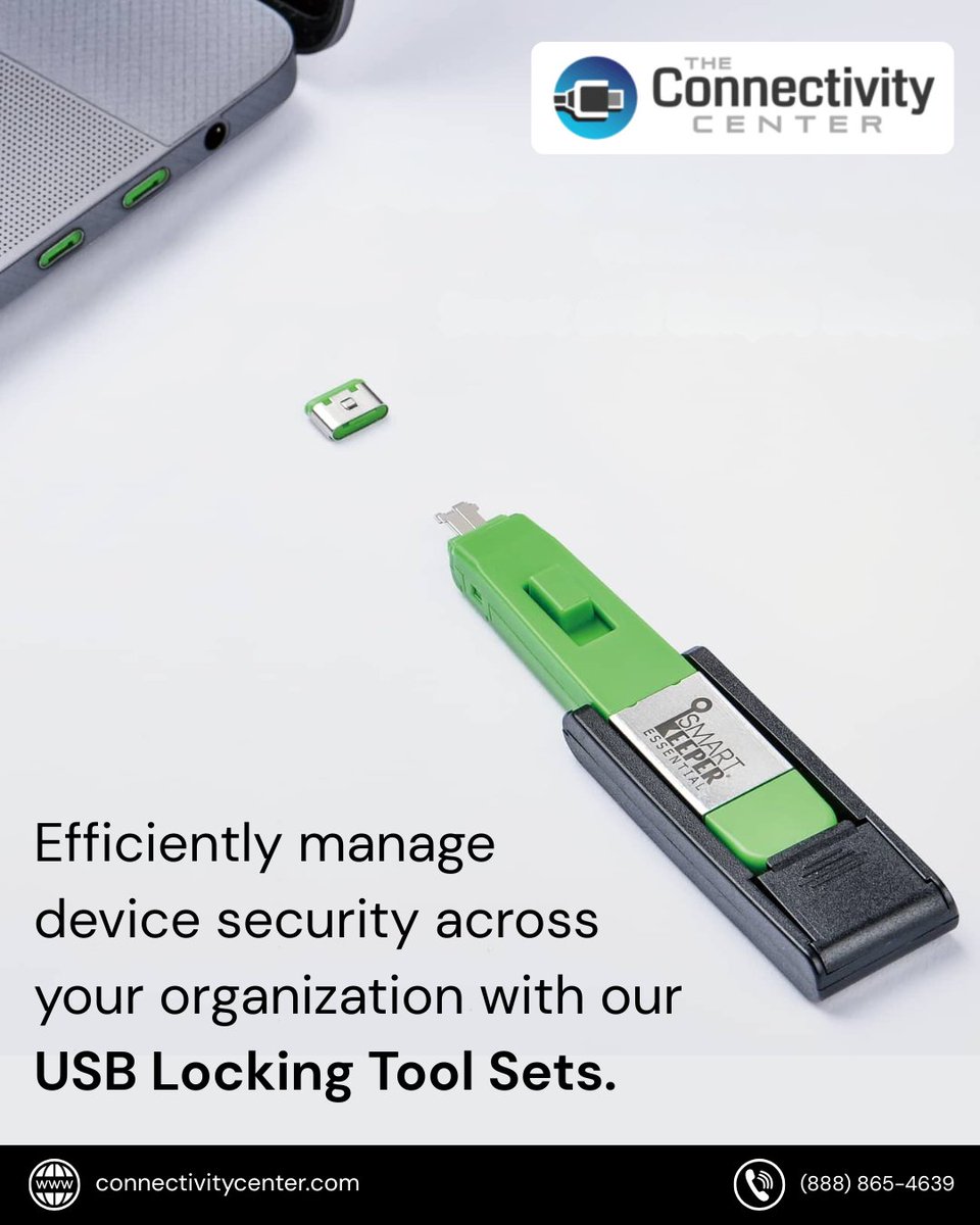 TCCPhysicalSec's tweet image. Efficiently manage device security across your organization with our USB Locking Tool Sets. These specialized tools enable easy installation &amp;amp; removal of USB Security Locks, streamlining your data loss prevention strategy. 
#ITSecurity #USBControl #DataLossPrevention