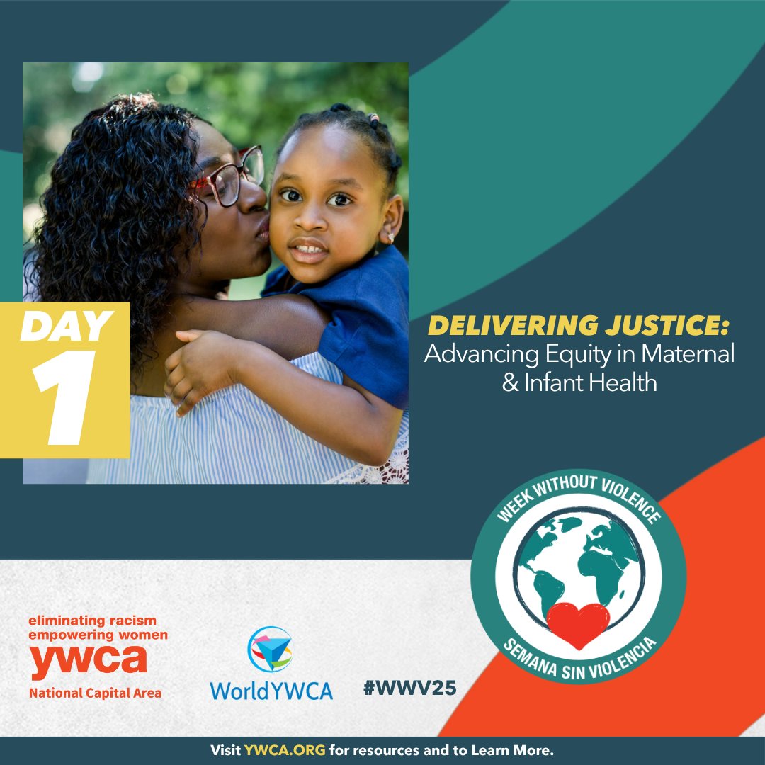#WeekWithoutViolence is here! From Oct 20–24, join YWCA NCA in advocating for a safer world for women, girls, and families. This year’s theme: Safe Beginnings: Protecting Mothers, Nurturing Futures. #WWV25 #SafeBeginnings #YWCAInspires