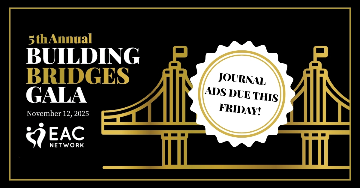 ⏰ JOURNAL AD DEADLINE: FRIDAY, OCTOBER 24! ⏰ 

Don't miss your chance to be part of this incredible celebration of community impact. For sponsorship opportunities &amp; tickets, visit: bit.ly/4gM2nCt 

#BBG2025 #CommunityLeaders #EACNetwork #Bronx #Fundraiser #Nonprofit