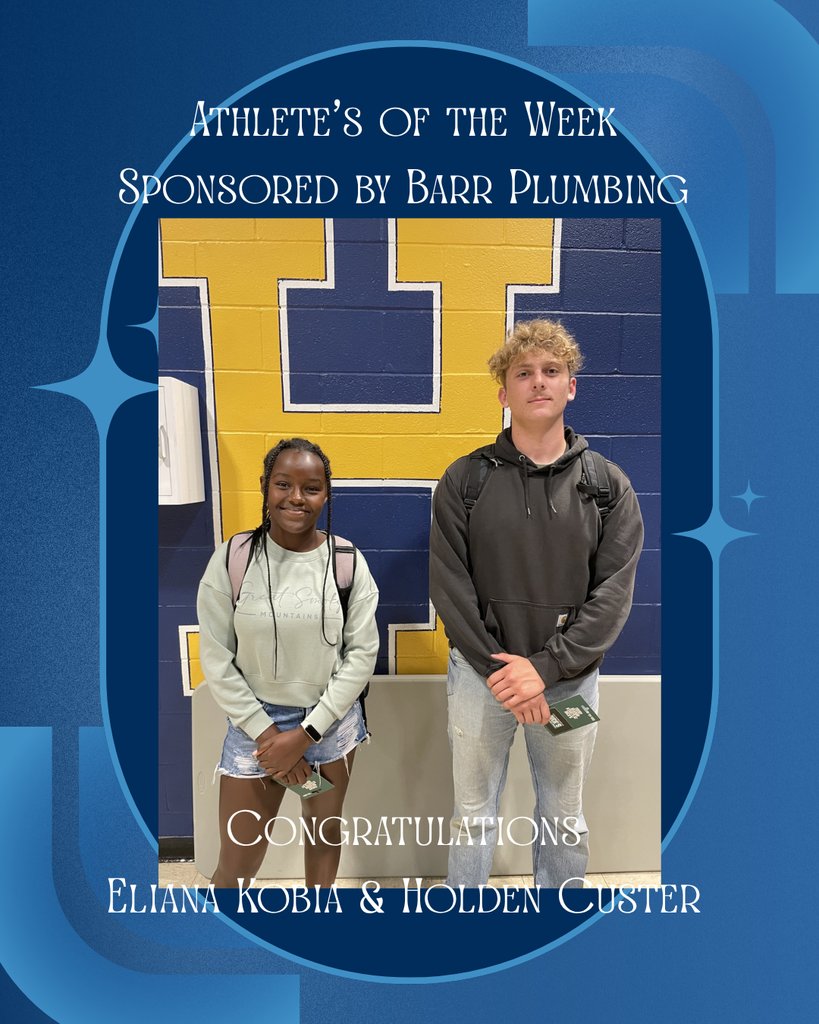 A little behind in posting, but wanted to Congratulate our athletes of the week from last week! Thank you for all the time and dedication you give to your sport and HHS.