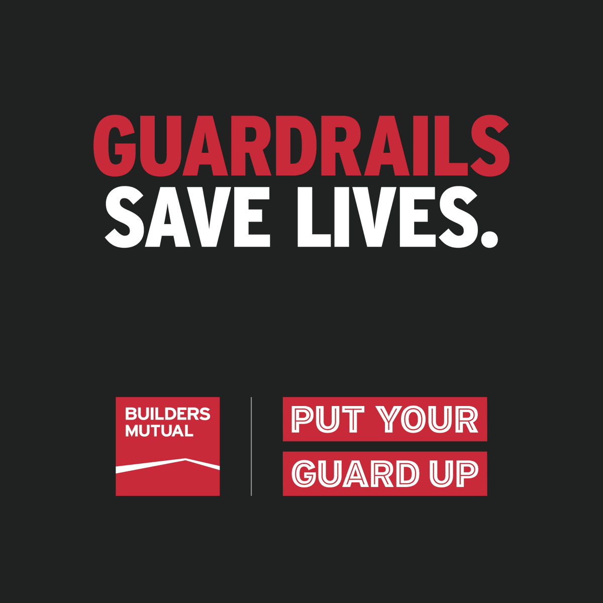 BuildersMutual's tweet photo. Welcome to Guardrail Safety Week! It only takes two minutes to help save a life. Watch our #PutYourGuardUp video for your chance to win a Builders Mutual safety bundle worth up to $500! Click to watch and enter: https://t.co/knVzqLhJnM
#BuildersMutual #AtWorkWithYou #WorkSafe https://t.co/1VHsFJlGVA