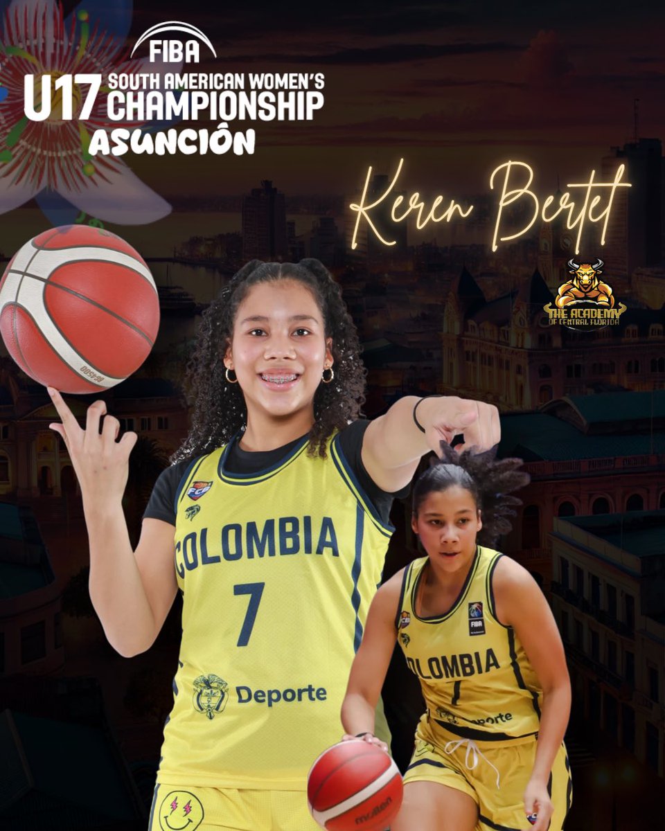 theacademycfl's tweet photo. From Florida to the @FIBA U17 South American Championship! 🛫

🇨🇴 Karen Bertel 
🇧🇴 María F Viveros 
🇵🇾 Sofía Vigna 

Show the world what 𝕋𝕙𝕖 𝔸𝕔𝕒𝕕𝕖𝕞𝕪 mentality is made of! 🔥💪 https://t.co/CJl3XnbXi7