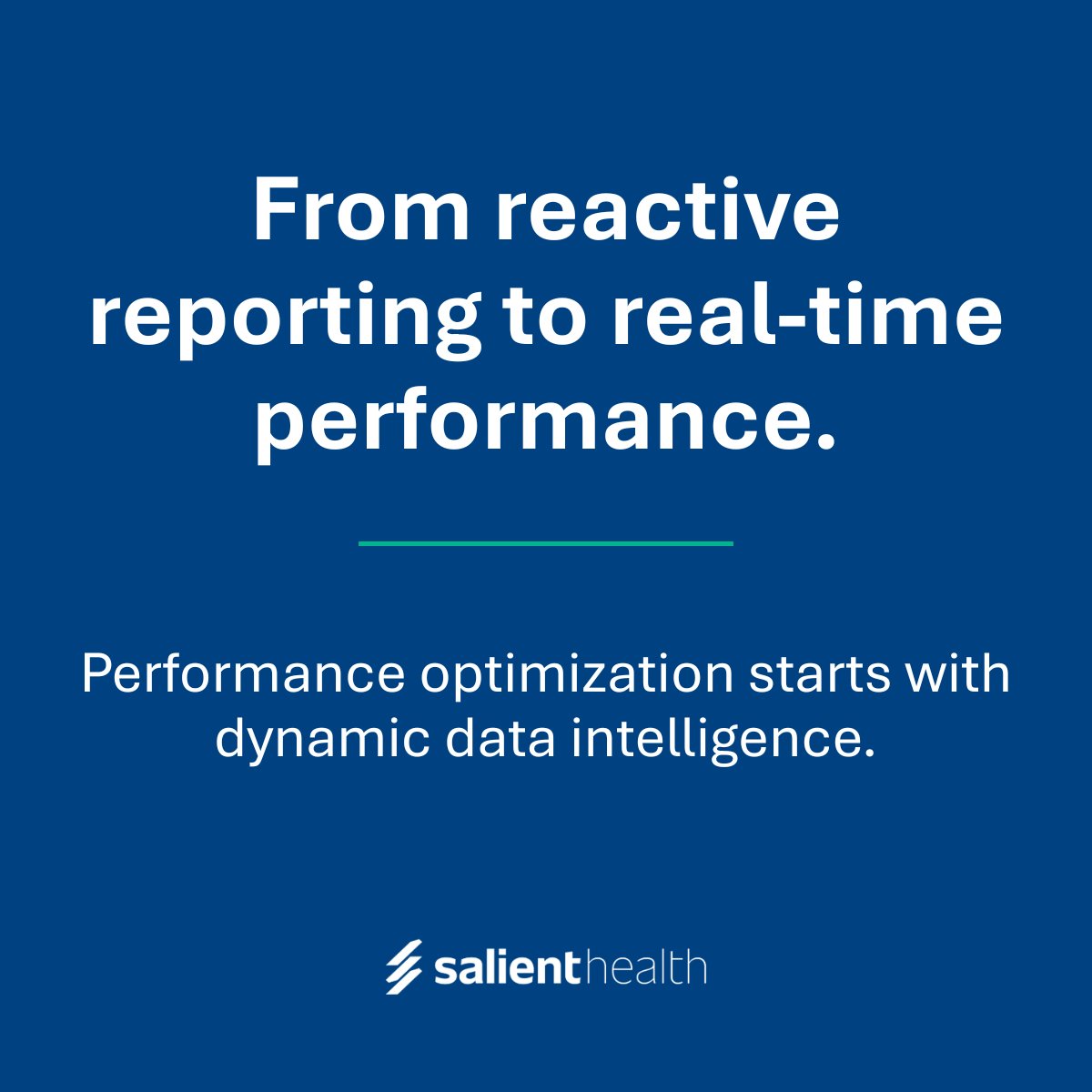 SalientHC's tweet image. Static reports explain yesterday. Dynamic data intelligence drives tomorrow.
See how leaders turn insight into action: hubs.li/Q03NxsxH0
#HealthcareLeadership #PerformanceOptimization #DataIntelligence #ValueBasedCare #HealthcareAnalytics