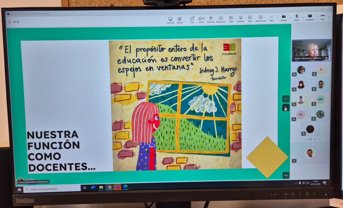 CFIE_Avila's tweet image. 🧮 ¡El curso “PIERDE el miedo a las mates” está en marcha!
La ponente Laura Hernández está ayudando a docentes a descubrir que las Matemáticas pueden ser apasionantes.
💻 Formación por para todos los que sienten curiosidad por las Matemáticas. #FormaciónDocente #Matemáticas
