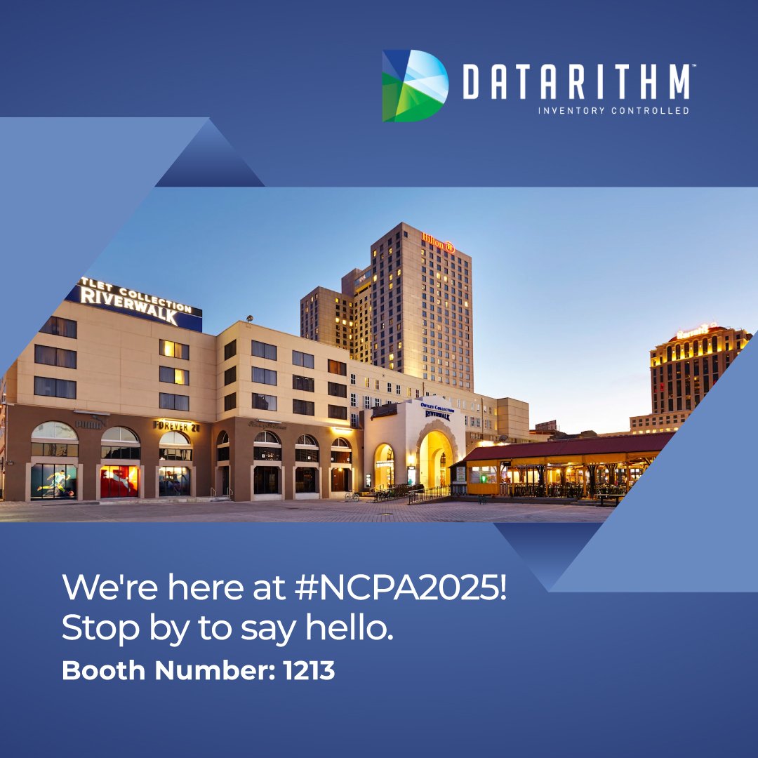 Datarithm's tweet photo. We’re here in NOLA for @Commpharmacy #NCPA! Excited to connect, learn &amp; share. Stop by our booth to say hello + get a sneak peek of our new Liquidation Engine—a smart path for pharmacy owners to reclaim lost dollars. 

#IndependentPharmacy #CommunityPharmacy https://t.co/myyWSH7ahq