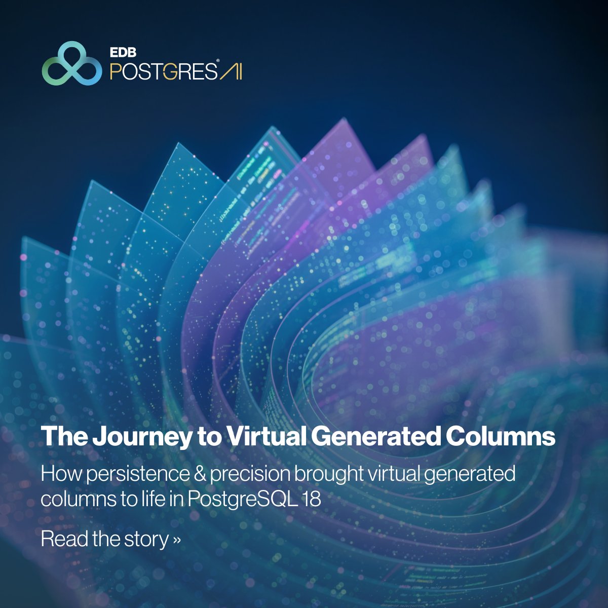 EDBPostgres's tweet image. Innovation in #PostgreSQL rarely happens overnight. The arrival of virtual generated columns in v18 shows how long-term engineering care drives open-source progress & why EDB keeps investing in that craft. Great post from Peter Eisentraut: enterprisedb.com/blog/journey-v…