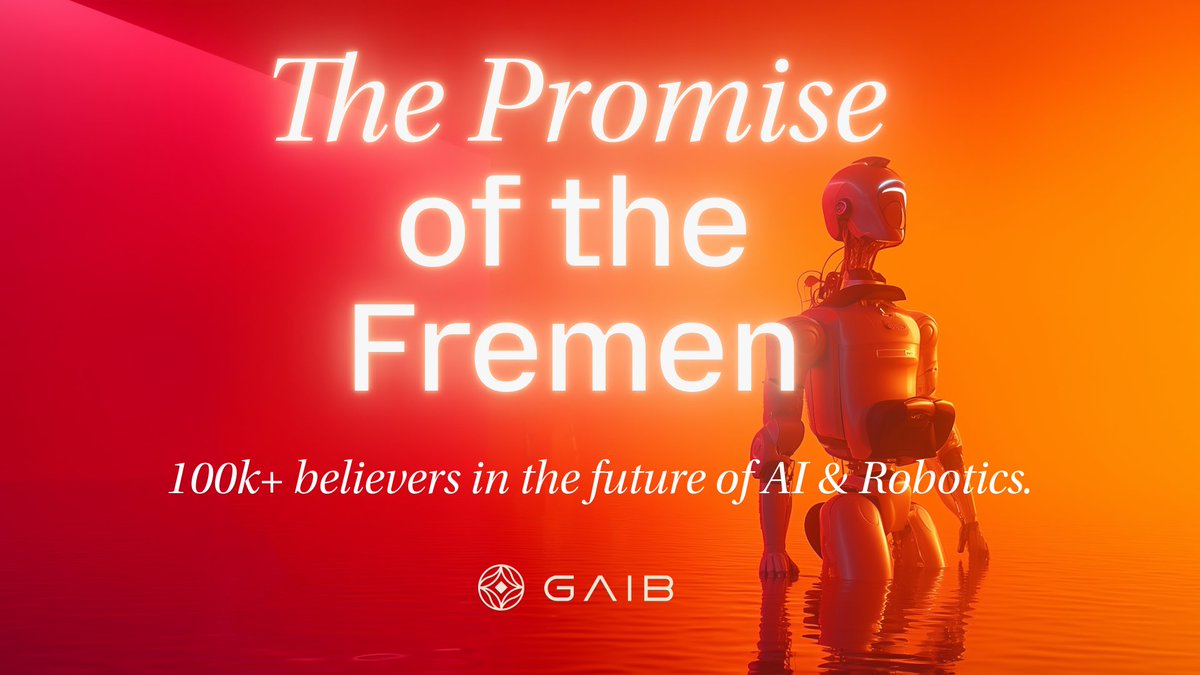Thank you to everyone who signed The Promise of the Fremen, a promise to the onchain future of AI &amp; Robotics.

We’re excited to build this with you!