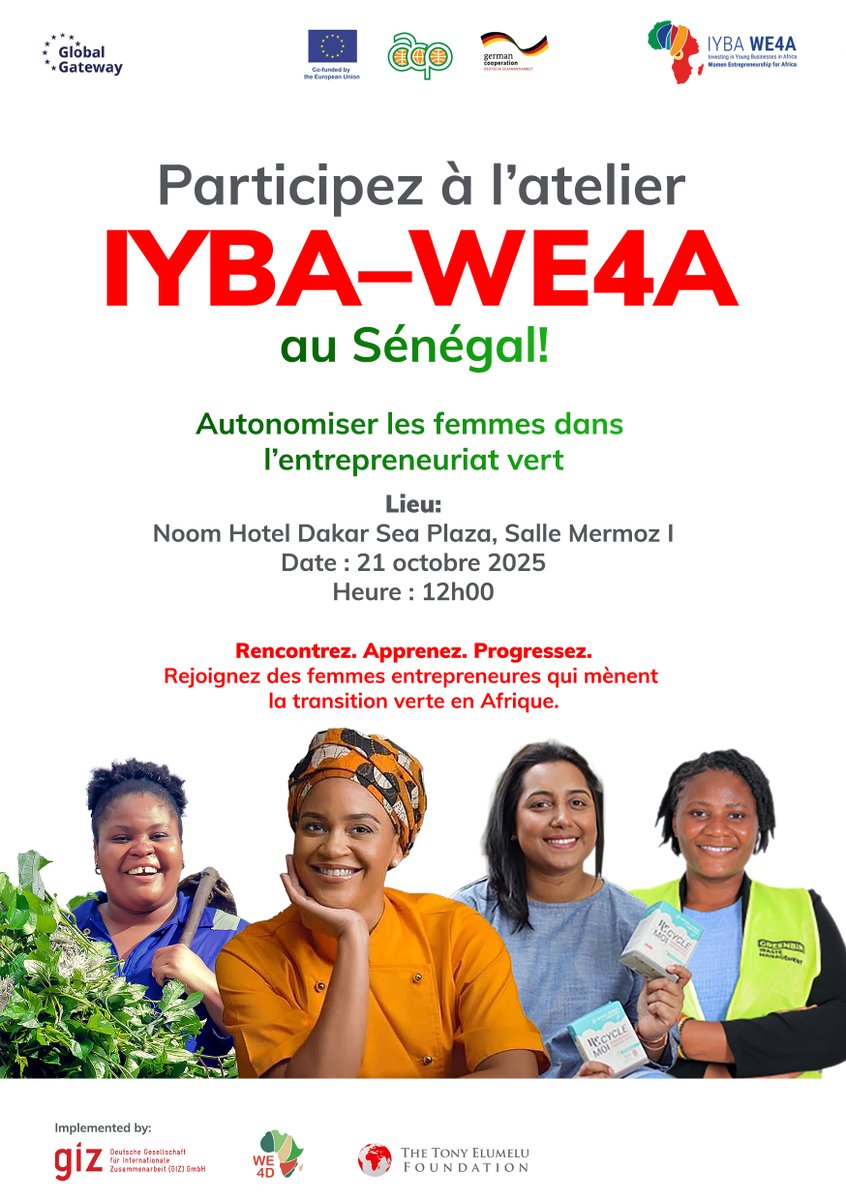 The Tony Elumelu Foundation (@tonyelumelufdn) on Twitter photo Empowering Women. Advancing Africa’s Green Transition.
The Tony Elumelu Foundation in partnership with the European Union, Secretariat of the Organisation of African, Caribbean and Pacific States (<a href="/PressACP/">OACPS Secretariat</a>), Federal Ministry for Economic Cooperation and Development (<a href="/BMZ_Bund/">Bundesentwicklungsministerium</a>) Empowering Women. Advancing Africa’s Green Transition.
The Tony Elumelu Foundation in partnership with the European Union, Secretariat of the Organisation of African, Caribbean and Pacific States (<a href="/PressACP/">OACPS Secretariat</a>), Federal Ministry for Economic Cooperation and Development (<a href="/BMZ_Bund/">Bundesentwicklungsministerium</a>)