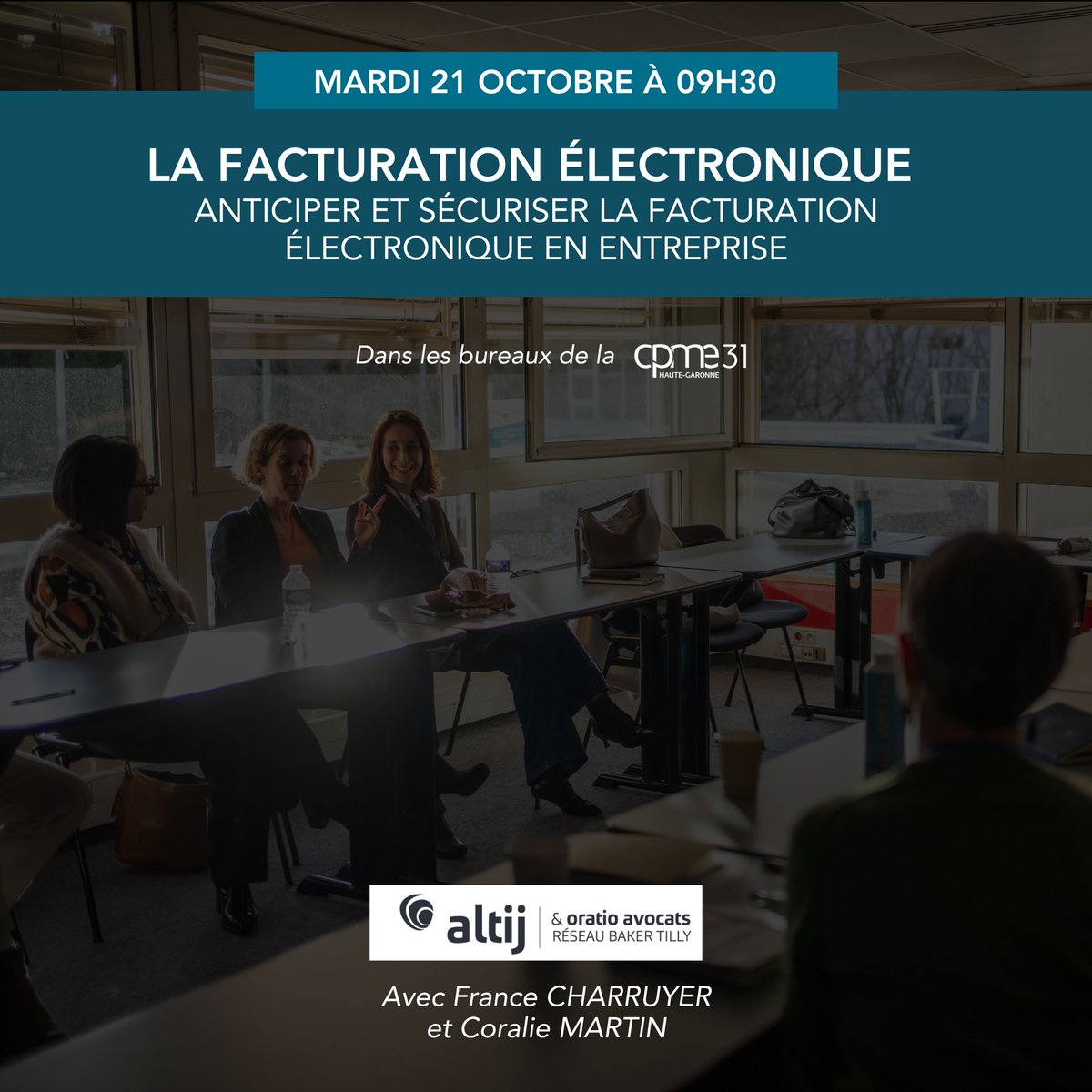 cpme31's tweet image. Participez à la Matinale CPME31 sur la #facturation électronique avec @charruyerfrance du cabinet @ALTIJ_Avocats  et la @dgfip_officiel  
👉 Présentiel ou webinaire cpme31.fr/agenda/matinal…