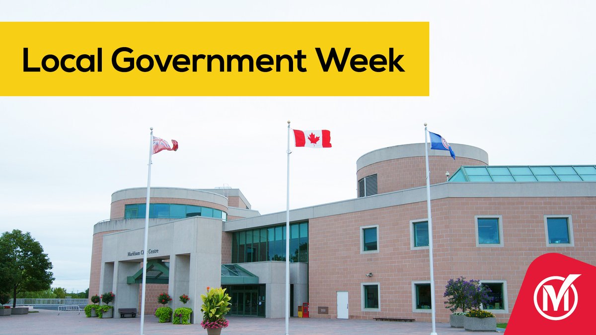 cityofmarkham's tweet photo. It’s Local Government Week.

This week, we bring awareness to the dedicated individuals who work hard to make our communities better. From essential services to local programs, their efforts help shape our everyday lives.

#LocalGovernmentWeek
#MarkhamIsMore https://t.co/uwM0T6cJTy