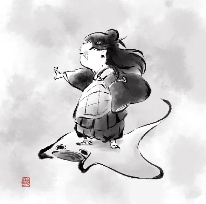 へへ…嬉しいメッセージ頂いてQOL爆上がりしたから、ハマりたての頃のイラスト再掲しちゃお…
