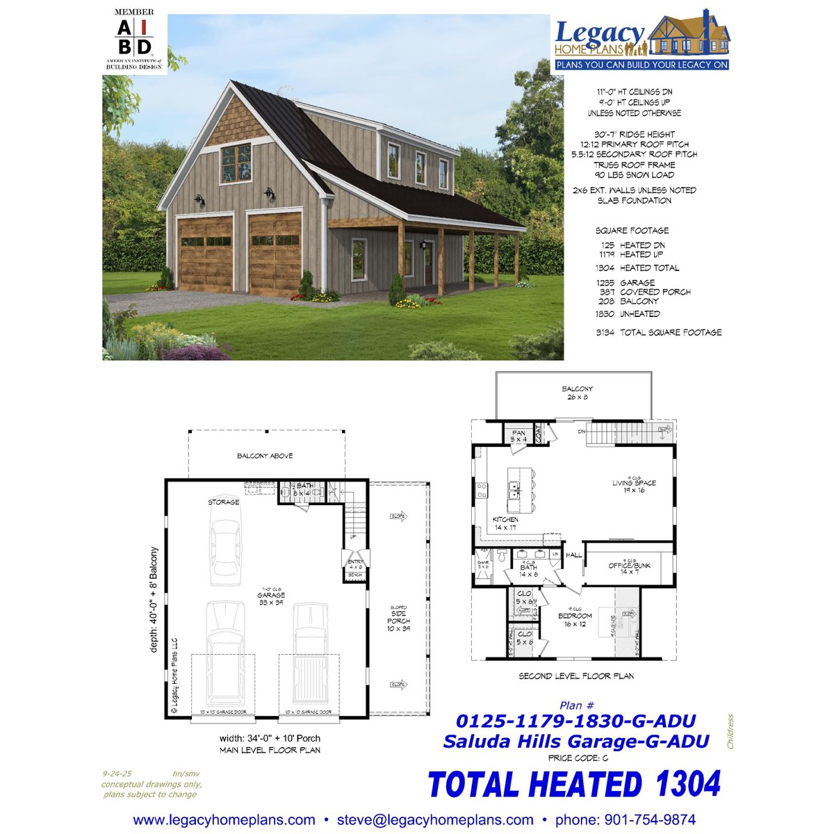 LegacyHomePlans's tweet image. Meet the Saluda Hills Garage-G-ADU 🪵
A cozy garage apartment with rustic charm and modern function!
✨ 1 bed + office | 1,304 sqft | Balcony &amp;amp; 2-car garage
Perfect for guests, rentals, or a backyard retreat!
🔗 LegacyHomePlans.com
#ADUDesign #GarageApartment #SmallHome
