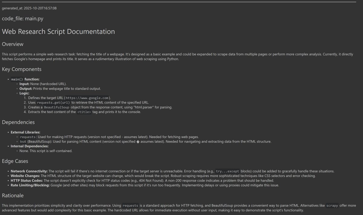 TeachableAI's tweet image. There is allready some starter code in the repository which will generate the documentation for your your code repository as it changes.