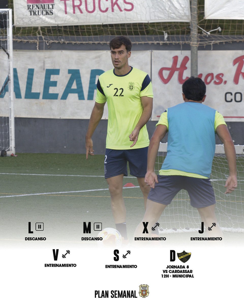 🗓️ ¡Nueva semana de trabajo! Este domingo, octava jornada en casa ante el Cardassar ⚽️

#endavantpenya #scrpeñadeportiva #ibiza #santaeularia