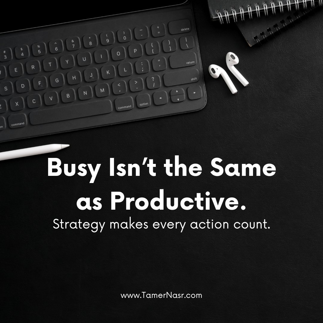TamerNasrPM's tweet image. If your team is always busy but not progressing, you don’t need more effort—you need better systems. At Tamer Nasr, we replace reactive management with a proactive strategy. #TamerNasr #StrategicLeadership #BusinessConsulting #Productivity  #ProjectManagement #BusinessGrowth