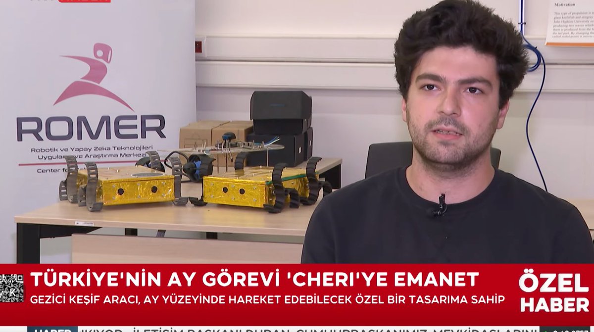 METU/ODTU-ROMER (@meturomer) on Twitter photo 🤖<a href="/METU_ODTU/">METU / ODTÜ</a> ROMER'de yürütülen CHERI (ÇERİ: Türkçe'de asker) projesinde ön tasarım prototiplerini  <a href="/trthaber/">TRT HABER</a>'e gösterdik:   youtube.com/watch?v=KE12HJ…
 Ay yolculuğu ile ilgili haberler için takibe almayı ihmal etmeyin!
#ODTÜ #Robotik #Ay 🤖<a href="/METU_ODTU/">METU / ODTÜ</a> ROMER'de yürütülen CHERI (ÇERİ: Türkçe'de asker) projesinde ön tasarım prototiplerini  <a href="/trthaber/">TRT HABER</a>'e gösterdik:   youtube.com/watch?v=KE12HJ…
 Ay yolculuğu ile ilgili haberler için takibe almayı ihmal etmeyin!
#ODTÜ #Robotik #Ay