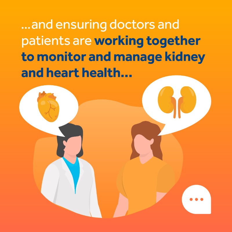 CVKidneyCare's tweet photo. Patient education is key in CKD and its link to cardiovascular (CV) complications.

When patients understand their risk of serious heart problems, they can be better equipped to take action to manage these risks.

🗣️ How do you talk to patients about their CV risk? 👇