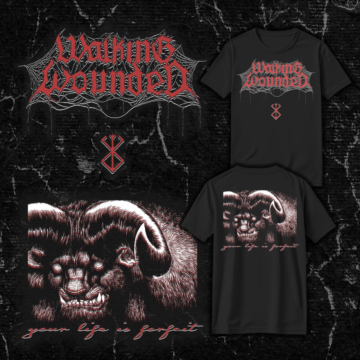 Two things:

1: Walking Wounded just dropped two new songs available now on a flexi and will be included with any vinyl order over $20 from the Relapse website

spotify.link/8NOher1DCXb

2:  We are playing wirh Dying Fetus at the Roxy on Lakewood TONIGHT and we will have new merch