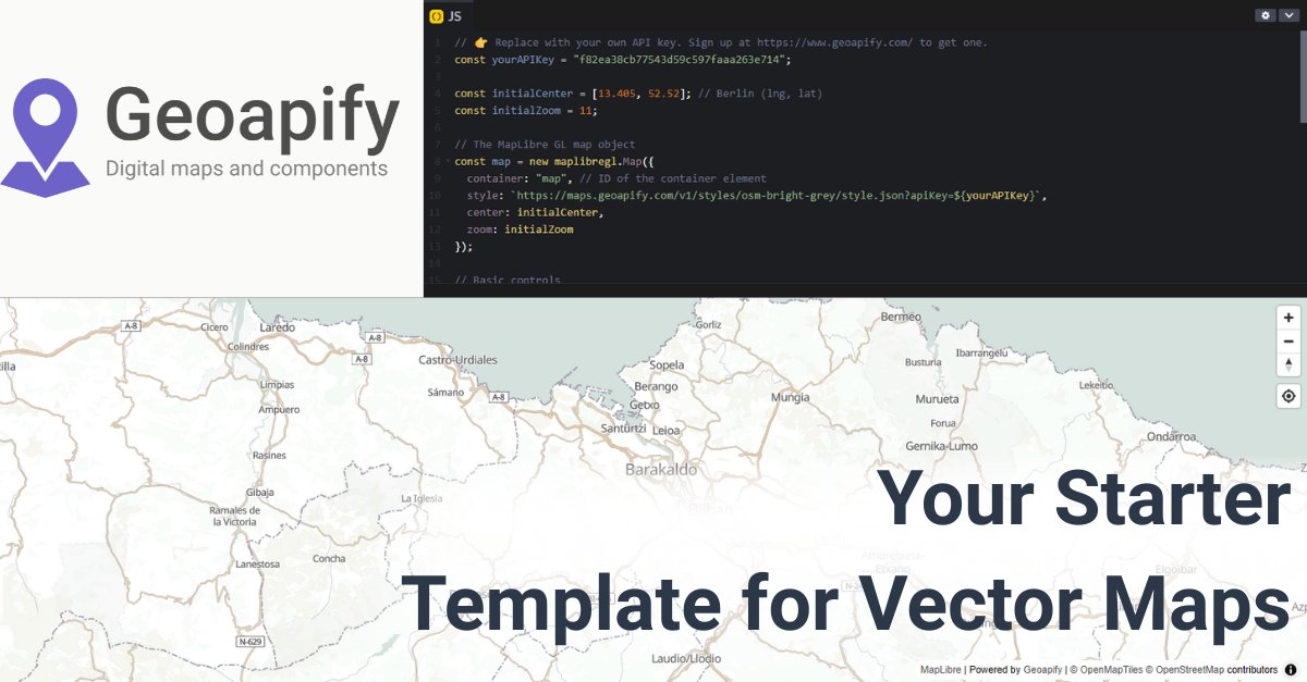 geoapify's tweet image. Need a blank-slate map to build on? 🗺️
Fork this MapLibre + Geoapify template:
• preset center/zoom
• metric scale
• geolocate control
Go from “hello map” → “prod-ready” fast.
👉 codepen.io/geoapify/pen/G…
#Geoapify #MapLibre #WebDev #Mapping #DevTools