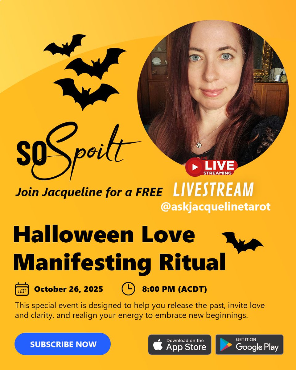 This month is the perfect time to release what no longer This month is the perfect time to release what no longer serves you and step into your power. 🌙

Join <a href="/_askjacqueline_/">Ask Jacqueline Tarot</a> on October 26 at 8 PM for a Halloween Release and Renewal Ritual, a live healing experience to invite
