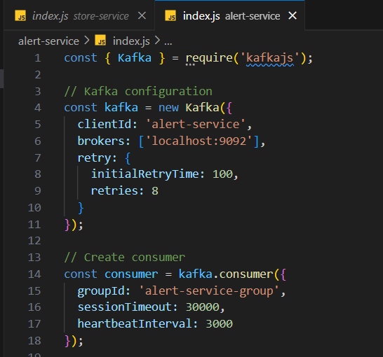 n3stxdev's tweet photo. #LUD23 Today I read a blog on "communicate btwn microservices using apache kafka" Implemented the store microservice and alert microservice in node.js for practice. #LearningUtsav2025 #FestivalOfLearning #microservices @learning_utsav https://t.co/VM5w5N7S1V