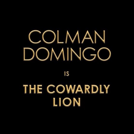 colman domingo is voicing the cowardly lion 💚🩷