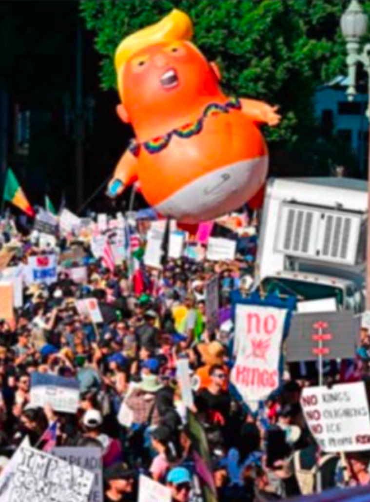 🔴 Reacción (escatológica) de Trump frente a las protestas

Imposible esperar que el  presidente Donald Trump no reaccionara a las protestas que recorrieron las calles de ciudades de Estados Unidos con la divisa No Kings, no queremos reyes. Fue un multitudinario rechazo ciudadano