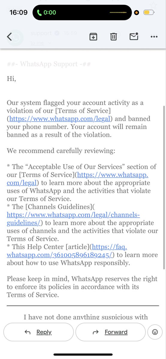 DesHartley102's tweet photo. @WhatsApp how has my account just been taken away like that? Absolutely shocking service (again) with little to no explanation of how to get it back. https://t.co/FRNq2lUvrD