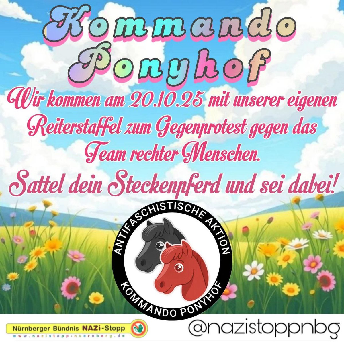 Ich berichte >HEUTE LIVE AB 18.30 UHR< vom Montagsprotest <a href="/TeMeNue2021/">Team Menschenrechte Nürnberg</a> und der Gegendemo von "Kommando Ponyhof" in Nürnberg 🧢

Hier geht´s zum Stream:
youtube.com/live/xuikQ6OMR…