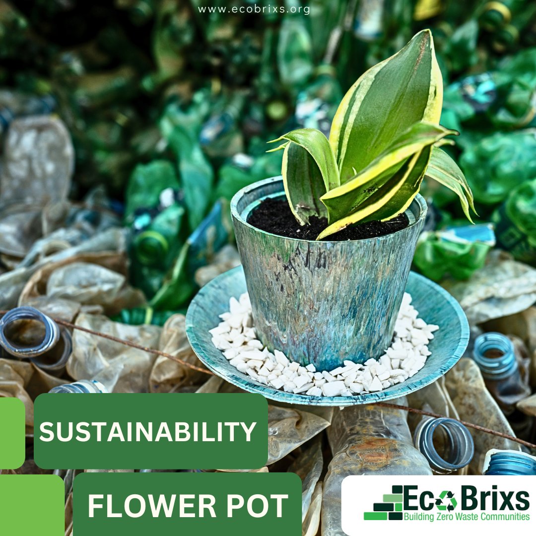 EcoBrixs's tweet image. From plastic waste to plant pride!  
Eco Brixs flower pots are made from 100% recycled plastic,durable, stylish, and perfect for indoor and outdoor spaces.  

🌱 Support sustainability.  
🌍 Build zero-waste communities.  
🛒 Shop now: ecobrixs.org  

#RecycledDesign