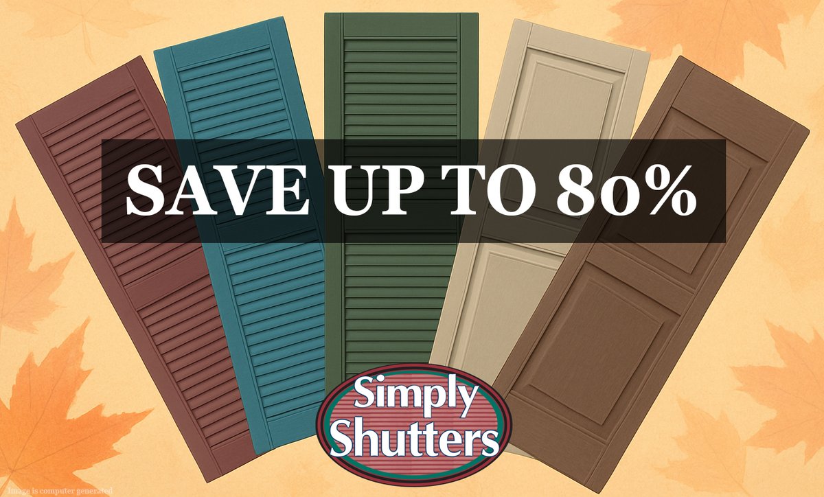 🚨BREAKING NEWS🚨

You can now save up to 80% off external, decorative shutters in our BRAND NEW clearance section. 🤯

👉simplyshutters.co.uk/shop/decorativ…👈

#simplyshutters #decorativeshutters #externalshutters #windowshutters #clearance #clearanceshutters