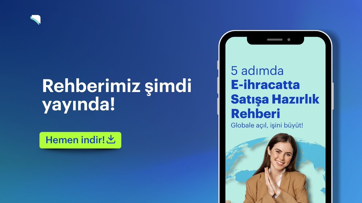E-ihracatta satışa başlamak isteyen herkes için hazırladığımız rehberimiz şimdi yayında! 🚀

Rehberi şimdi indir 👉🏻 drive.google.com/file/d/1o4-W-7…