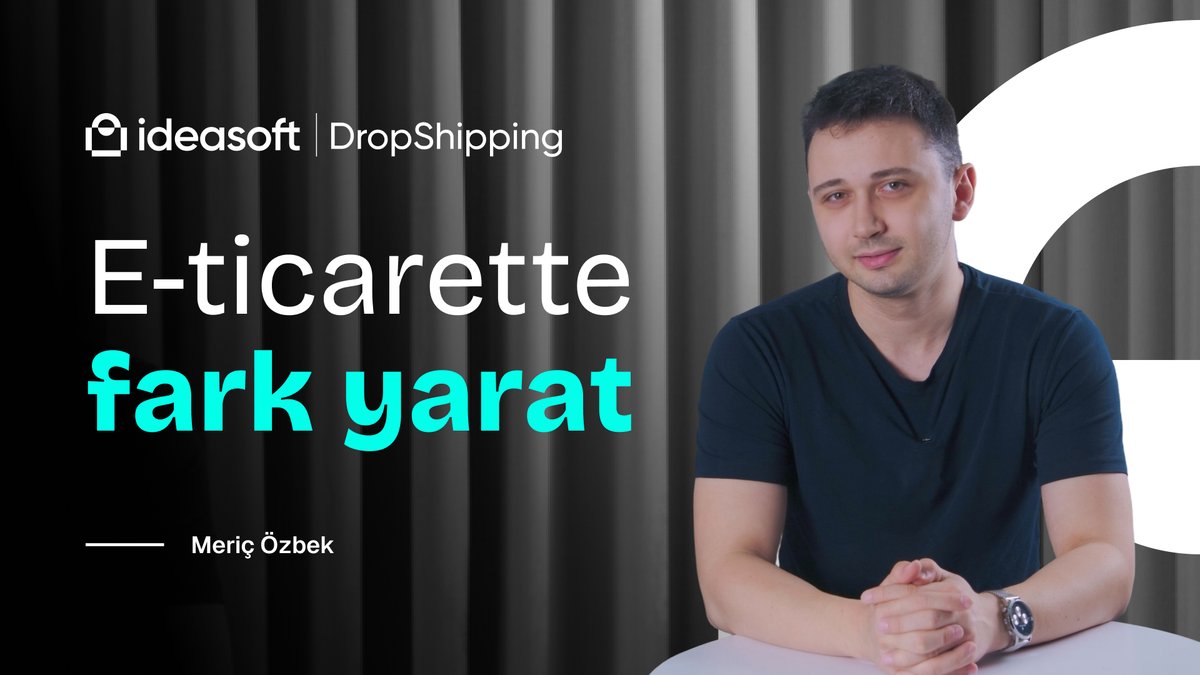 Eğer “ne satacağımı bilmiyorum” diyen bir girişimciysen veya satışlarını artırmak isteyen bir mağaza sahibiysen ideasoft | Dropshipping tam sana göre!

Stoksuz e-ticaret dünyasına adım atacağın ideasoft | Dropshipping ile ilgili detayları öğrenmek için: youtube.com/watch?v=OPw6Q9…