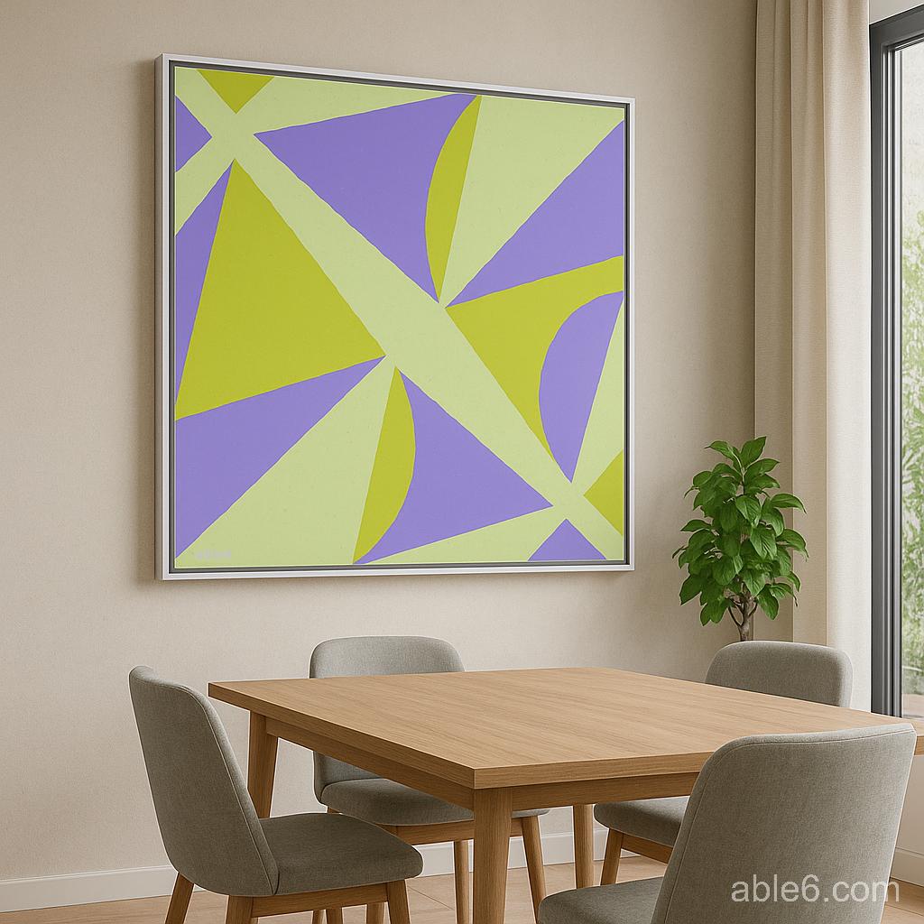 Do you let the art drive your color palette, or find art that matches your design?

"Vectra" — lilac + chartreuse geometry that brings momentum without chaos 💜💚

able6.com

#InteriorDesign #AbstractArt #DesignTwitter