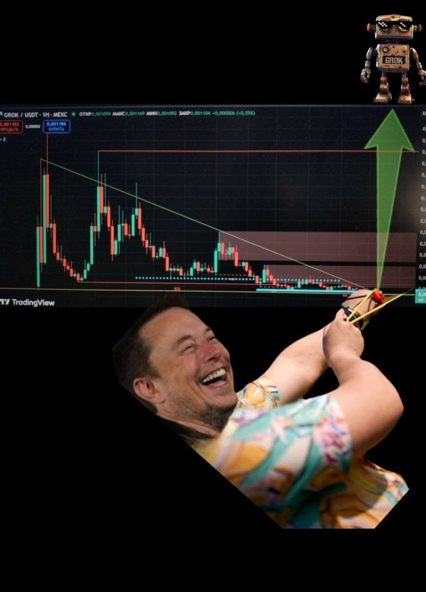 TheCoinUniverse's tweet photo. Chart is looking sendy for the short and long term right now. Grok is going to blast off in this next memecoin run. Super undervalued currently https://t.co/Y6D0kkPAlW