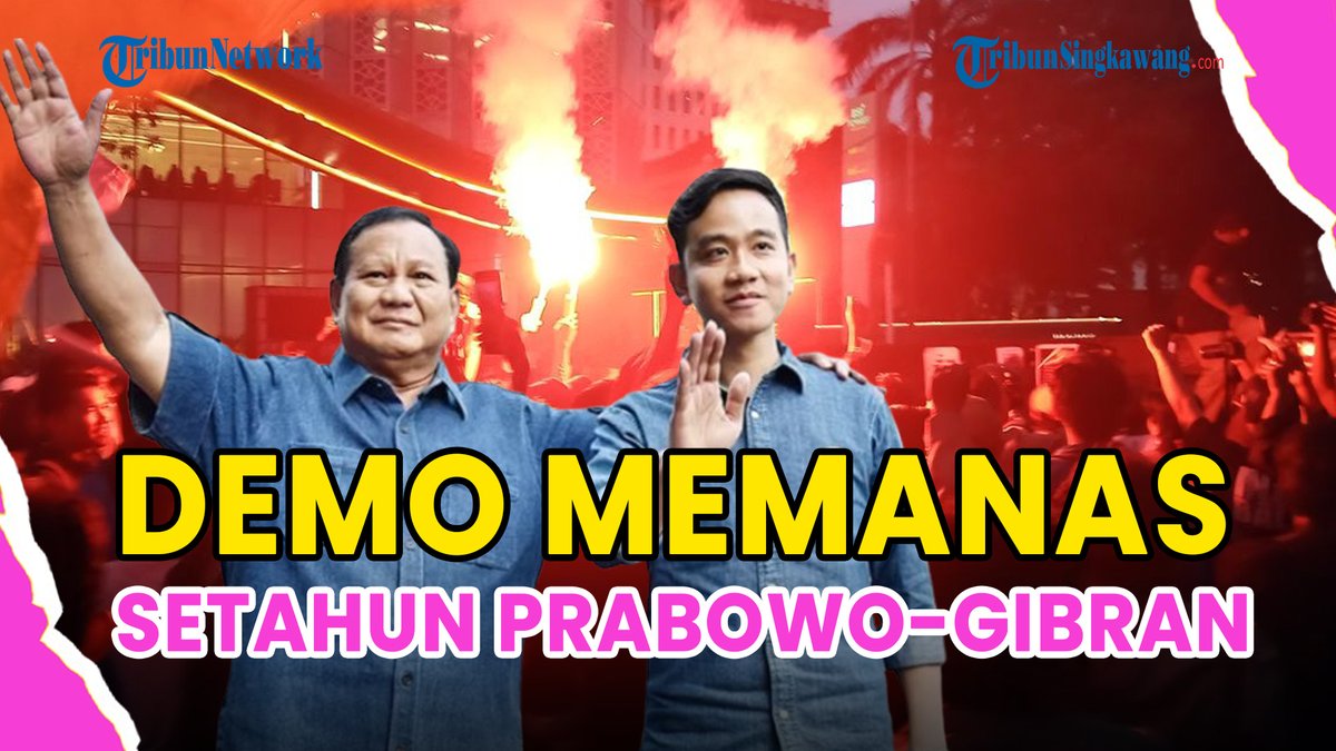 tribunpontianak's tweet photo. ®️🔴 DEMO MEMANAS❗MASSA BAKAR BAN & TAMENG POLISI, DORONG BARIKADE, KRITISI SETAHUN PRABOWO-GIBRAN
https://t.co/YyckkYjlQq
#demo #setahun #prabowo #gibran #menjabat #pemerintahan #presiden #prabowosubianto #wapres #gibranrakabumingraka #mahasiswa #ojolbali https://t.co/xjFtyNKDnW