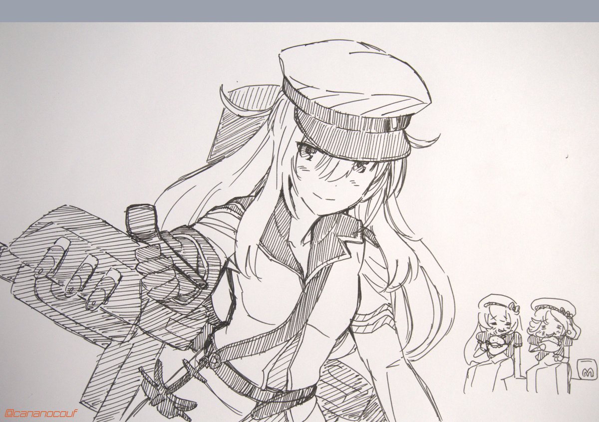 ガングート🎂っしゅ！（60分もオーバーしてるしゅ！）
#艦これ版深夜の真剣お絵描き60分一本勝負 #艦これ版真剣お絵描き60分一本勝負_20251020